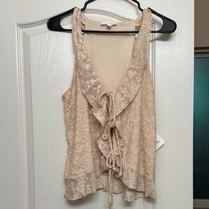 Beige Lace Top